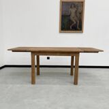 Oak farmhouse table 120cm + 200cm extensions