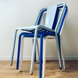 Set of three Tolix chairs
