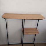 Oak & metal design console