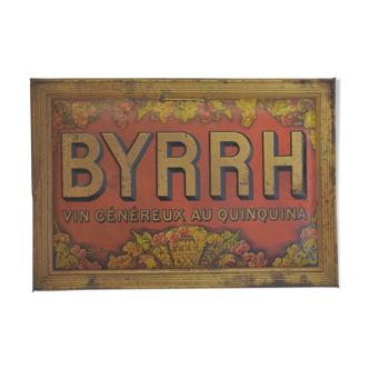 Byrrh quinquina metal plate