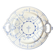 Round earthenware plate by Boch La Louvière in blue glazed earthenware, "Copenhagen" service - 1920s-30s.