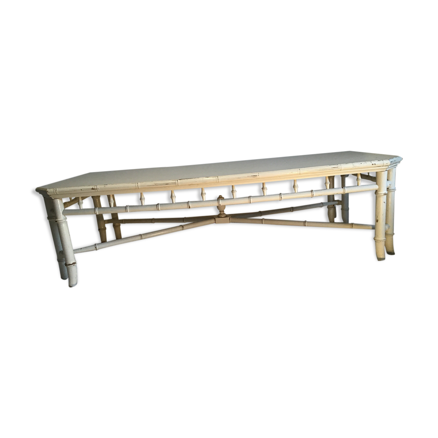 Vintage bamboo coffee table