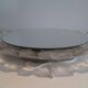 Miroir Eclairant en Plastique Moulé Blanc, Vers 1970