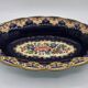 Oval dish in glazed earthenware by M. P. Chevallier, Manufacture des Émaux