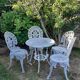 Salon de jardin en fonte d'aluminium