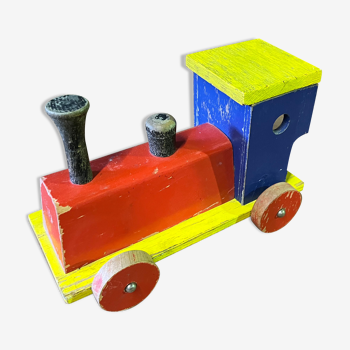 Locomotive bois ancien jouet