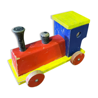 Locomotive bois ancien jouet