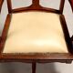 Antique oak swivel chair with wheels UK 20th Century
