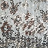 5x8 Black Gray Classic Pattern Turkish Vintage Rug, 149x253Cm