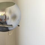 Eyeball floor lamp in chromed metal