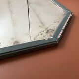 Large old octagonal beveled mirror