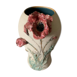 Vase barbotine flowers