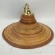 Pencil split reed rattan bamboo and brass pendant Lamp, 1970s