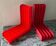 Pair of vinyl record racks Boa Inter Holland from the 1970s.