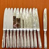 Christofle Malmaison, 12 cheese dessert knives 19.5 cm
