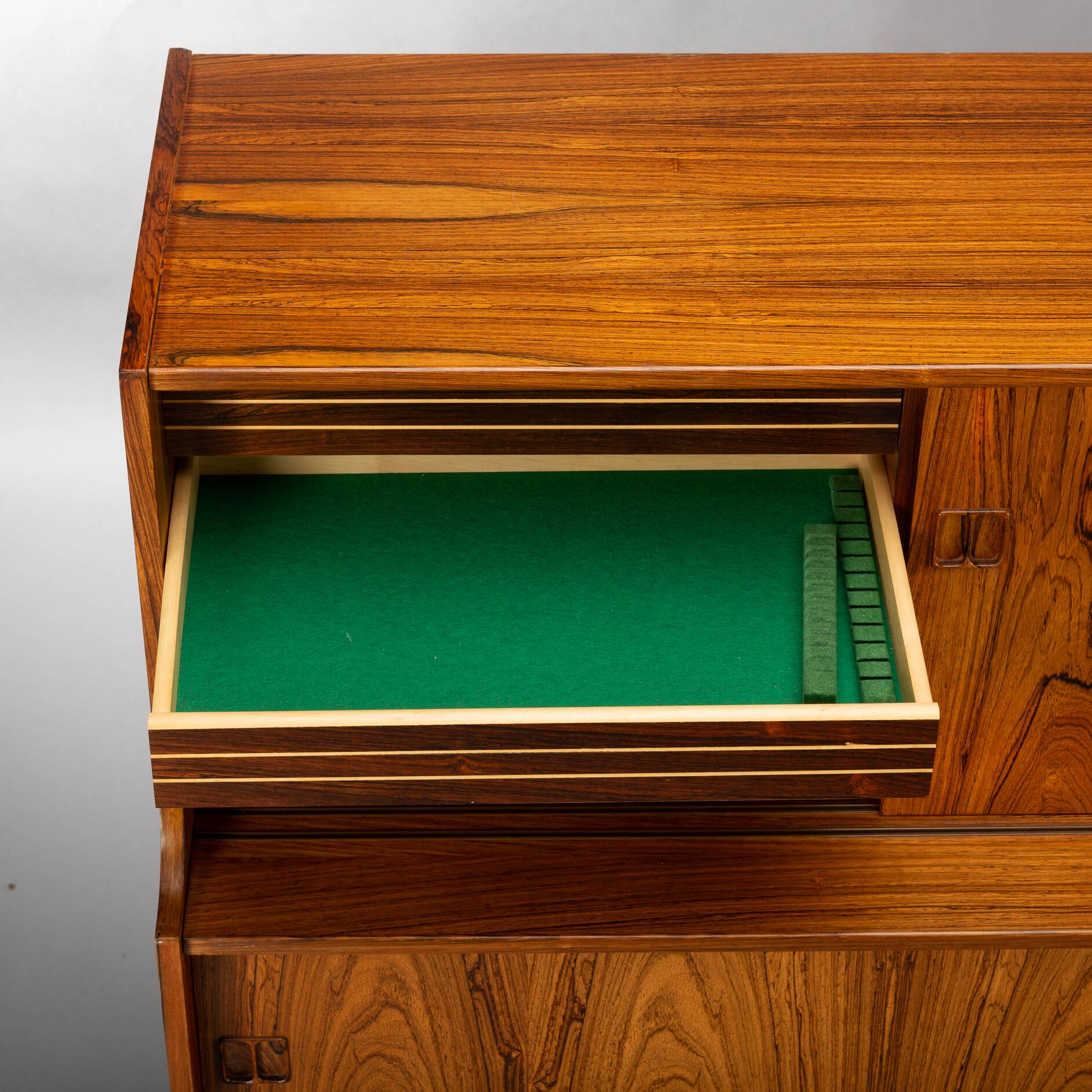 Danish design rosewood highboard, 1960s