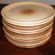 Lot de 5 assiettes a desserts longchamp
