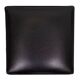 set of 3 Black Faux Leather cube Ottomans 1960s Holland