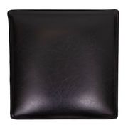 set of 3 Black Faux Leather cube Ottomans 1960s Holland