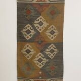 Tapis Kilim tissé à la main, décoration d'intérieur, chevet, hall, tapis traditionnel indien.