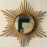 Authentic rattan sun mirror 50.60