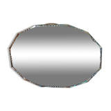Vintage beveled octagonal mirror