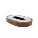 Mid-century olive wood ashtray, Italy ca. 1970