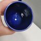 Deux mugs en céramique partiellement émaillée bleue, de Seilast Wisby Suède