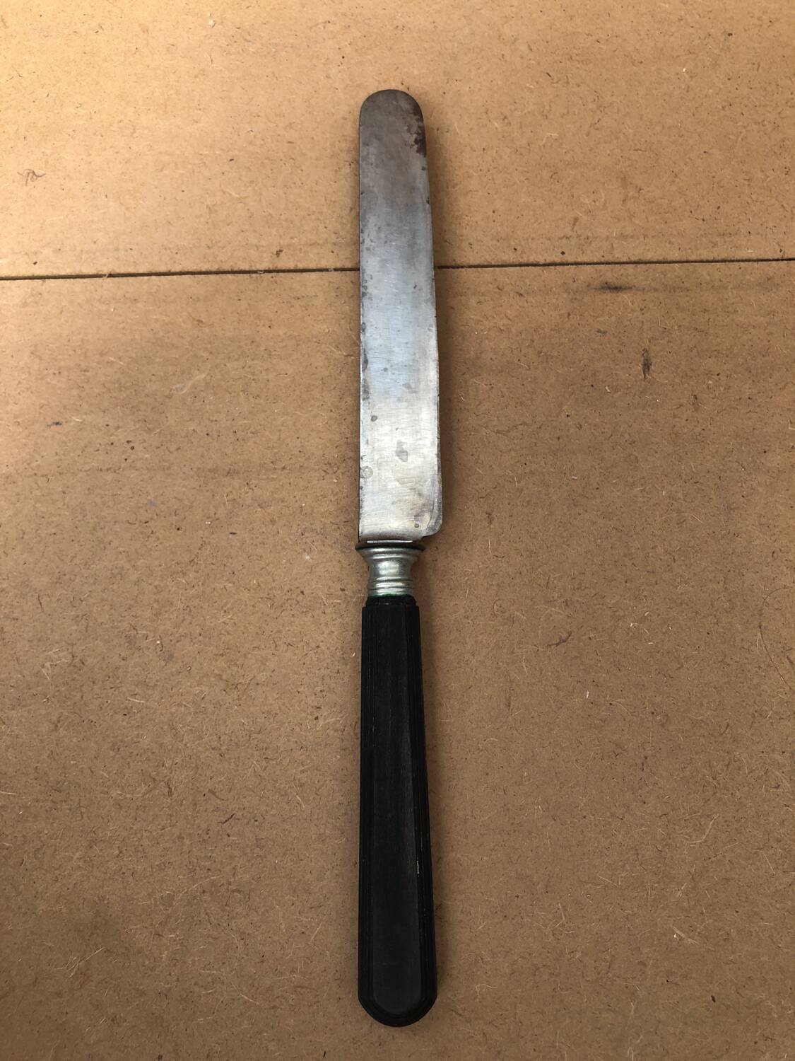 Series 11 old bailly langres knives vintage blackened horn handles