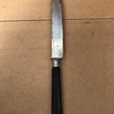 Series 11 old bailly langres knives vintage blackened horn handles