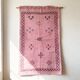 Moroccan pink sabra rug 100x150 cm – handwoven cactus silk wall hanging