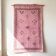 Moroccan pink sabra rug 100x150 cm – handwoven cactus silk wall hanging