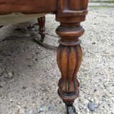 Louis Philippe style velvet bench