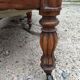 Louis Philippe style velvet bench