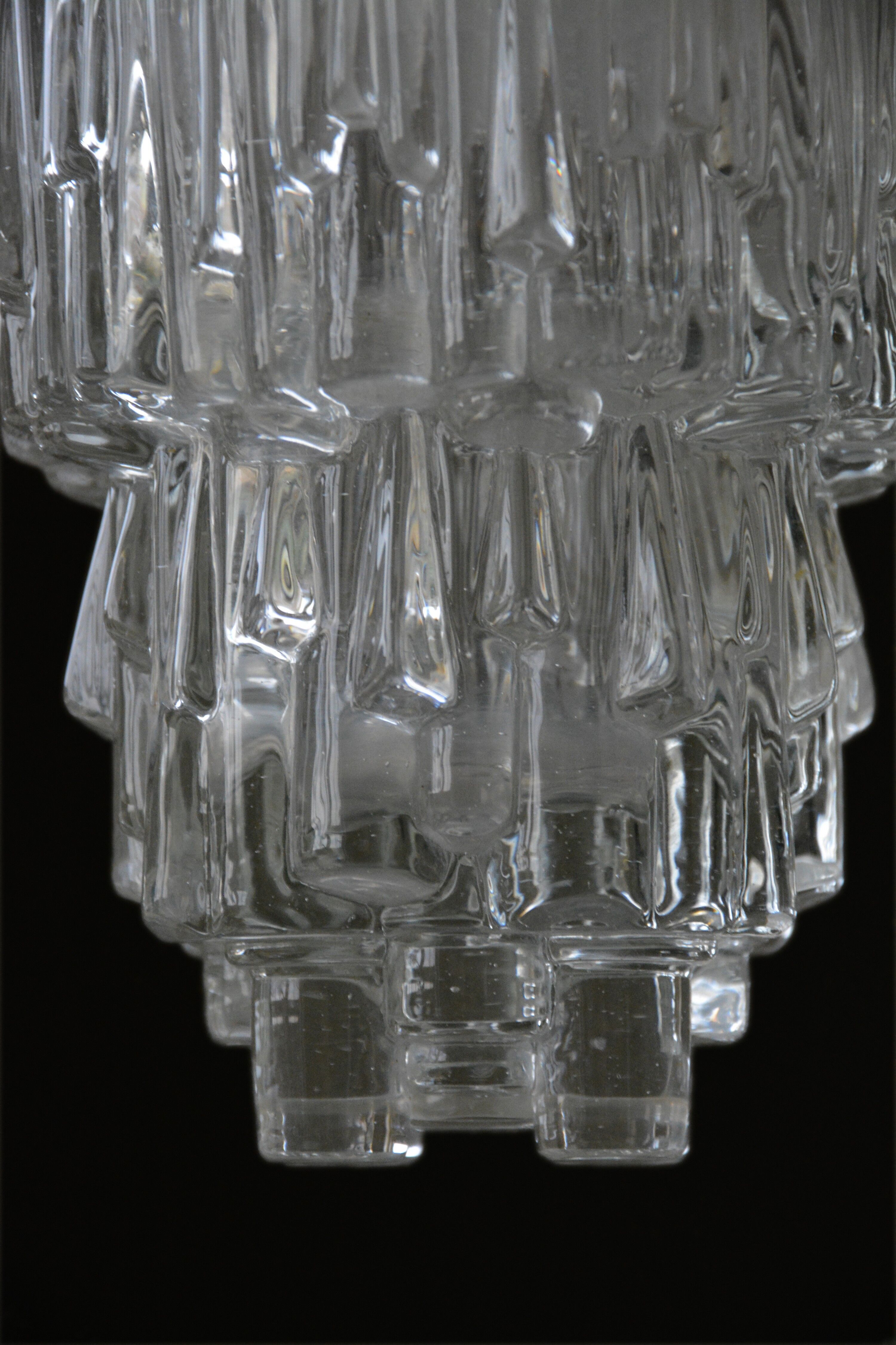 Glashütte Limburg hanging lamp, 60s