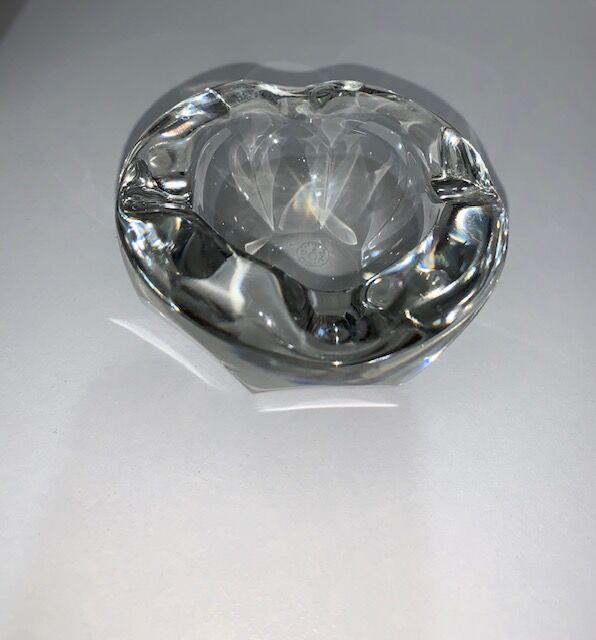 Cendrier en verre et cristal Baccarat