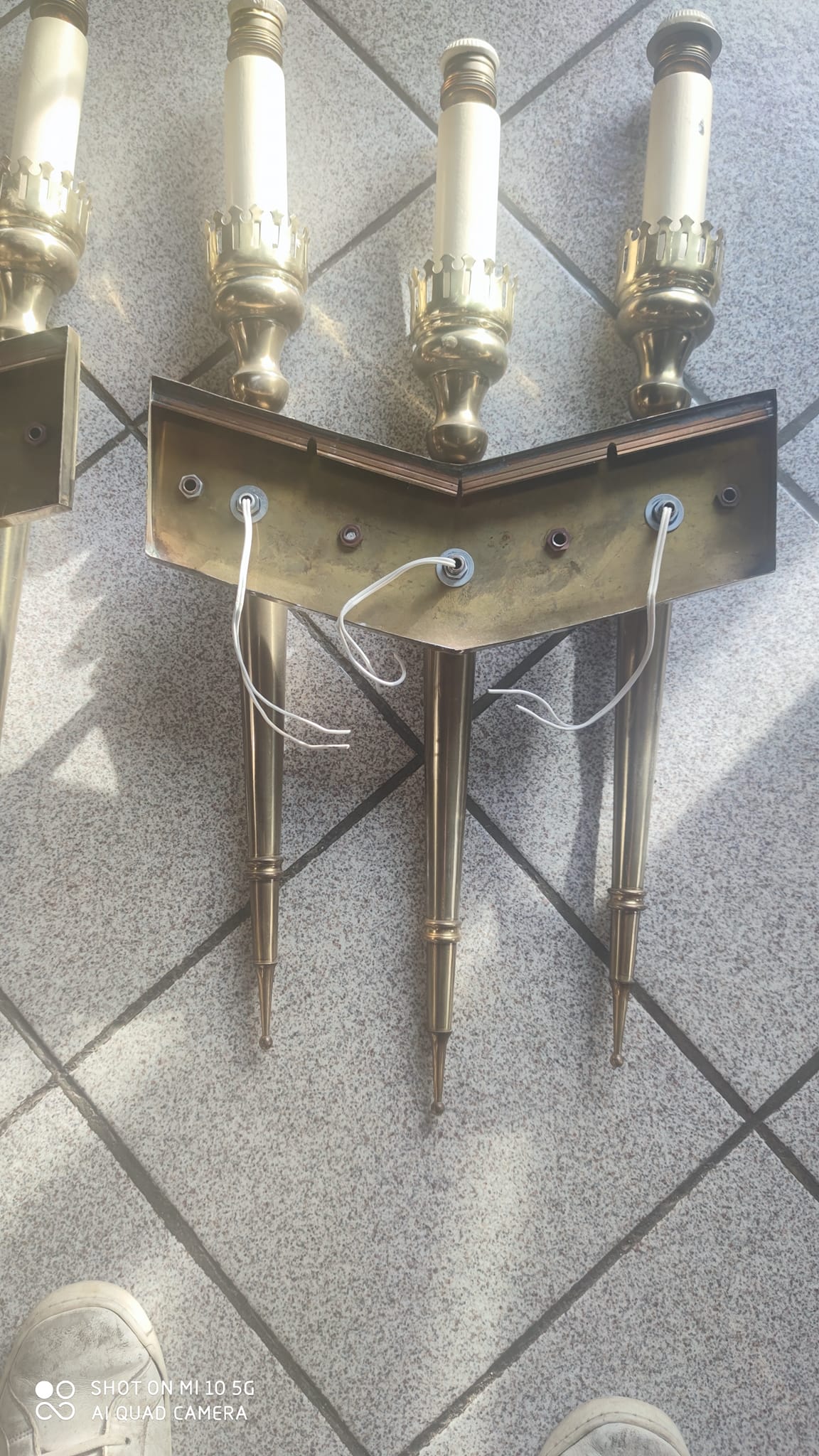 Pair of wall lights circa 1960