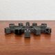 Brutalist Danish candlestick in cast iron from the mid-century by Jens H. Quistgaard for Paro, 1960s.