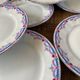 Set of 8 fine porcelain dessert plates from Lamotte France