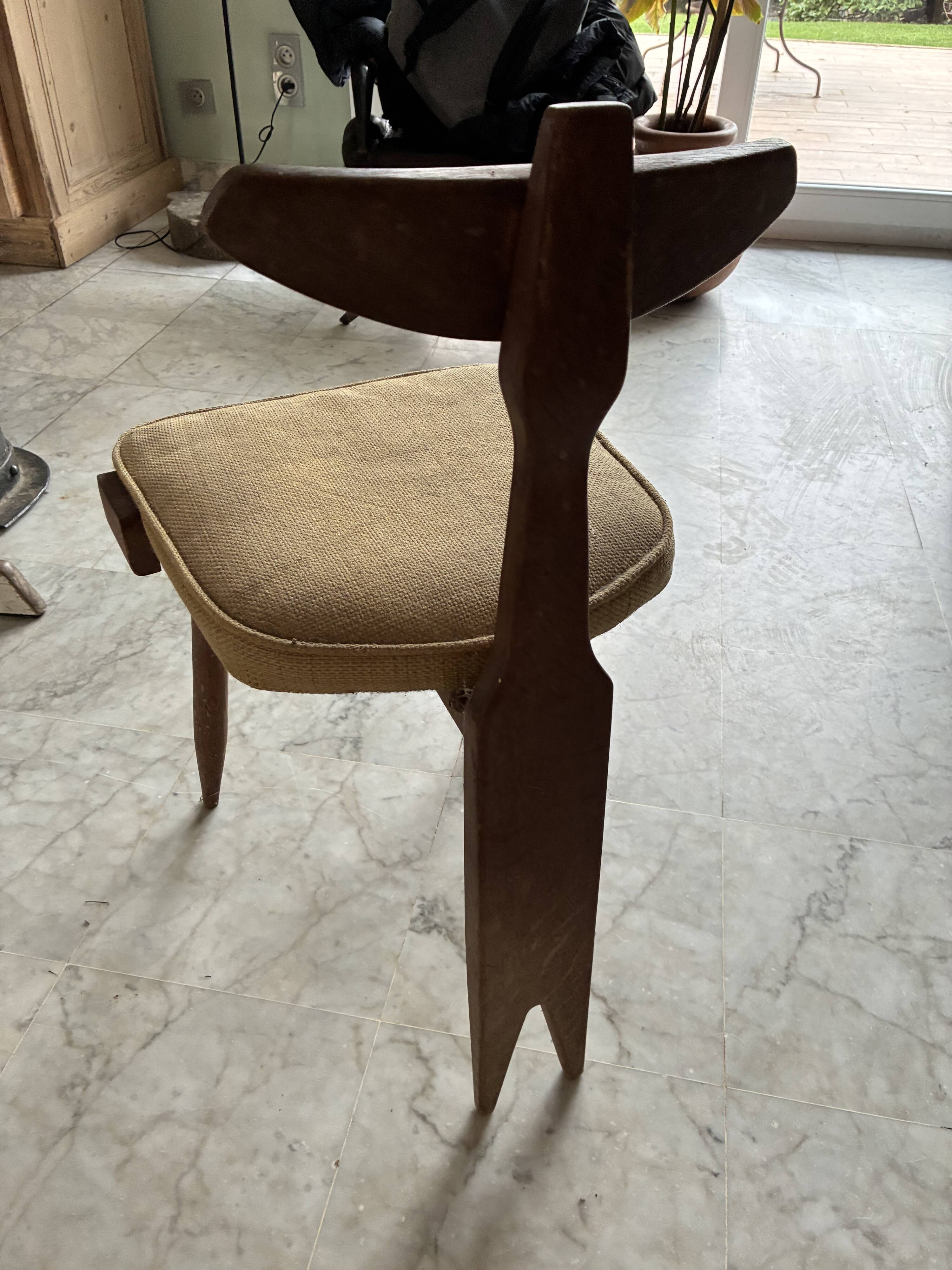 Chaise tripode guillerme et chambron