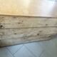 Vintage solid pine English trade counter furniture