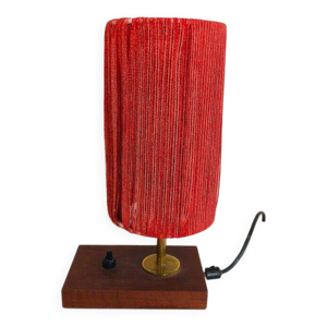 Petite lampe en bois, - laine