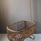 Vintage rattan cradle