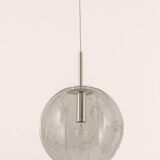 Large Murano ball pendant light by Doria, Germany, 1970s.