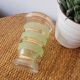 Small vase in granite glass with gold edging