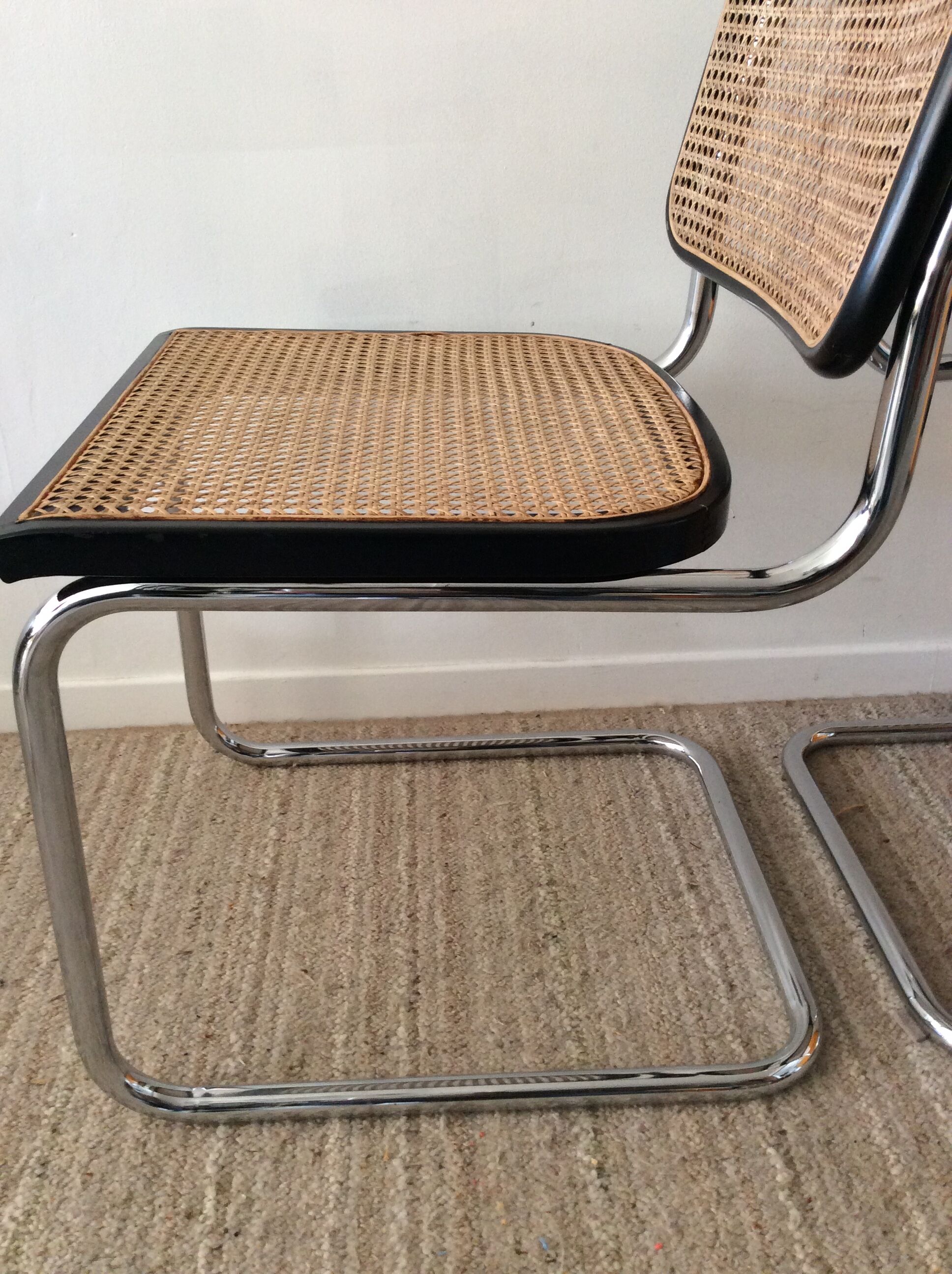 Pair of Marcel Breuer Cesca B32 chairs
