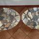 Set of 2 aragonite side tables – Unique pieces from Madagascar