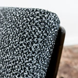 Pair of Restored Black B-7522 armchairs by Zenon Bączyk, 1960’s