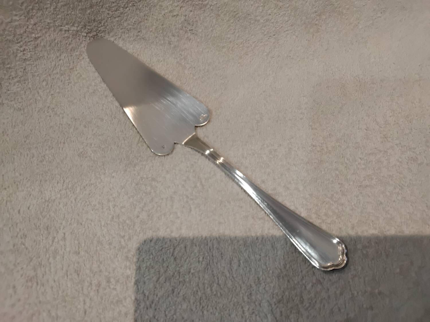 Silver-plated metal pie server, Christofle silversmith, Spatours model