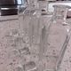 Set 4 Baccarat crystal whisky carafes. Rare Vologne model, created in 1995.